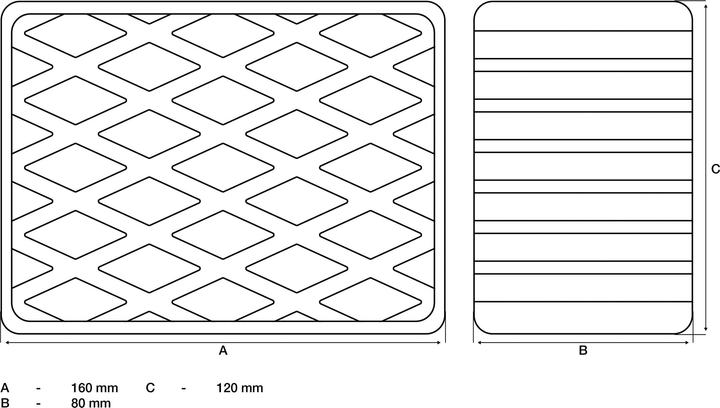 Actual product image BGS Rubber support for lifting platforms