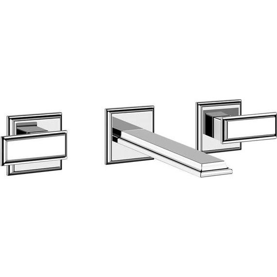 Gessi, Badarmatur, Eleganza, Fertigmontageset, für 2-Griff-Armatur mit Auslauf 210 mm, ohne Ablaufgarnitur, 4609