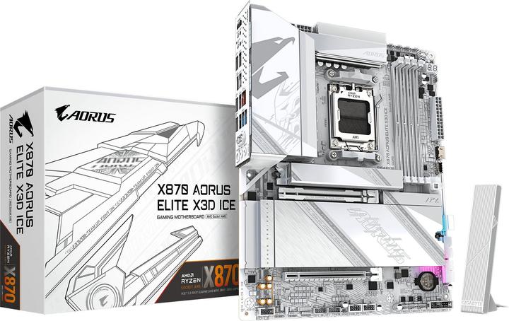 Immagine prodotto Gigabyte X870 A ELITE X ICE (AM5, AMD X870, ATX)