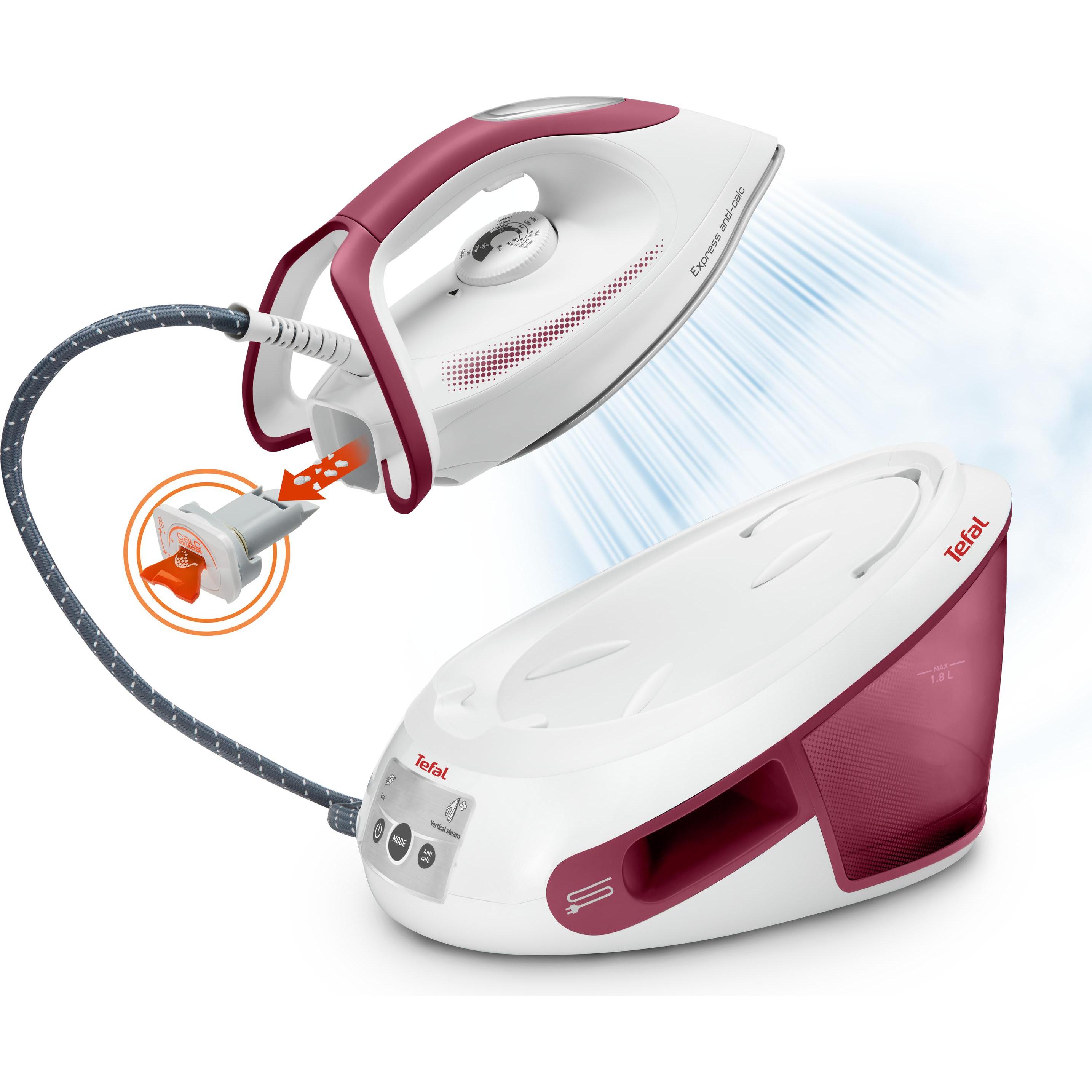 Tefal Express Anti-Calc, Bügeleisen, Weiss, Violett