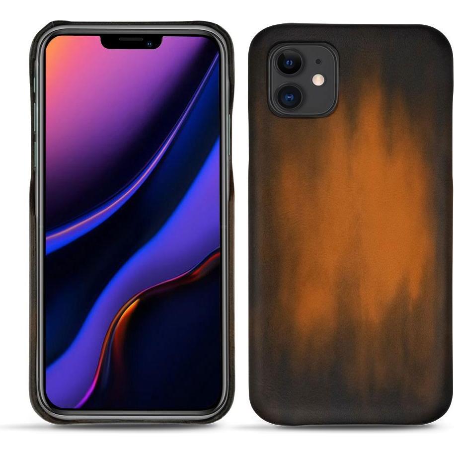 Noreve Lederschutzhülle (Apple iPhone 11), Smartphone Hülle, Braun