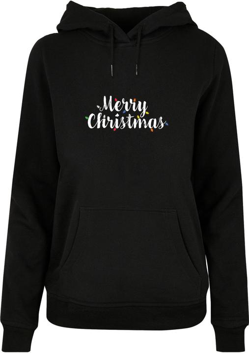Produktbild Merchcode Ladies Merry Christmas Lights Basic Hoody - 116651 (XS)