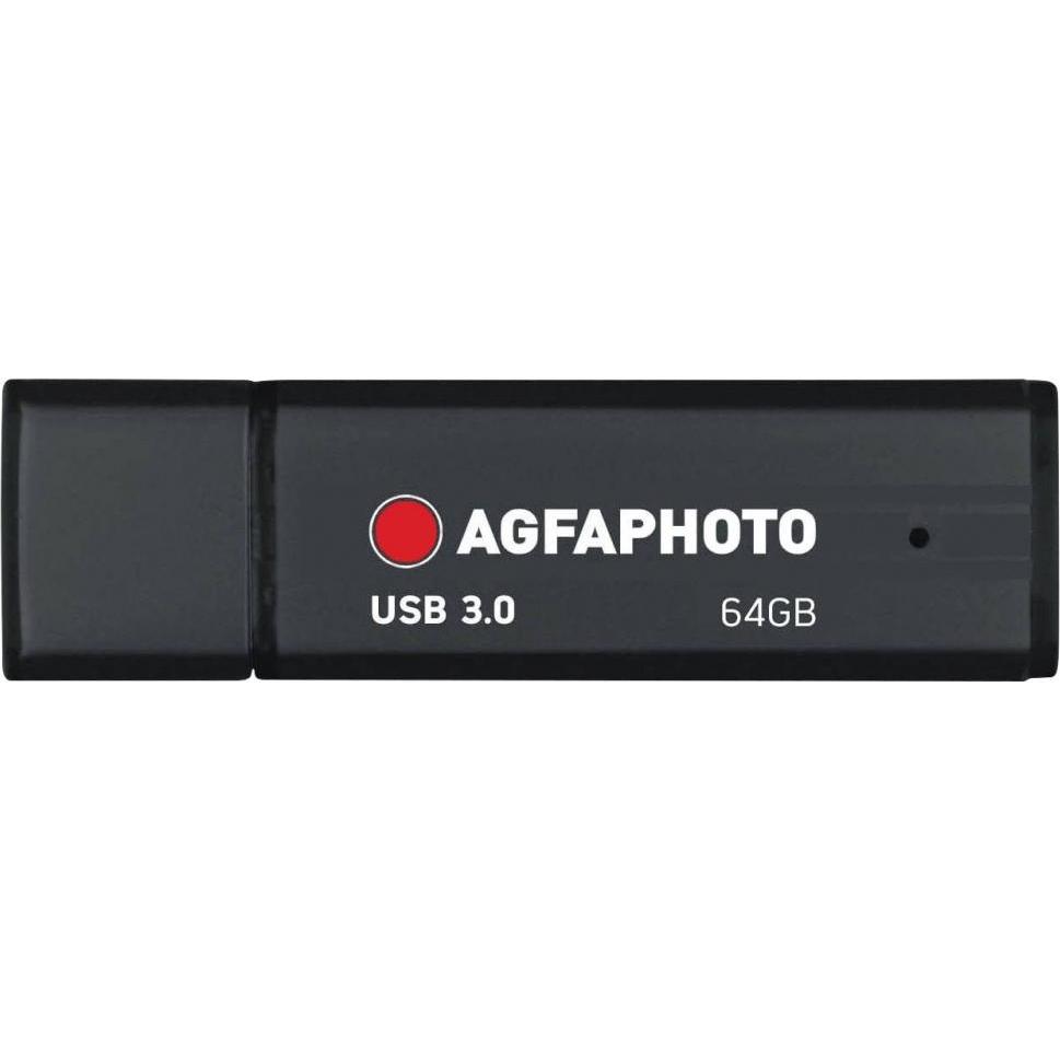 AGFAPHOTO 10571 (64 GB, USB 3.0, USB-A), USB Stick, Schwarz