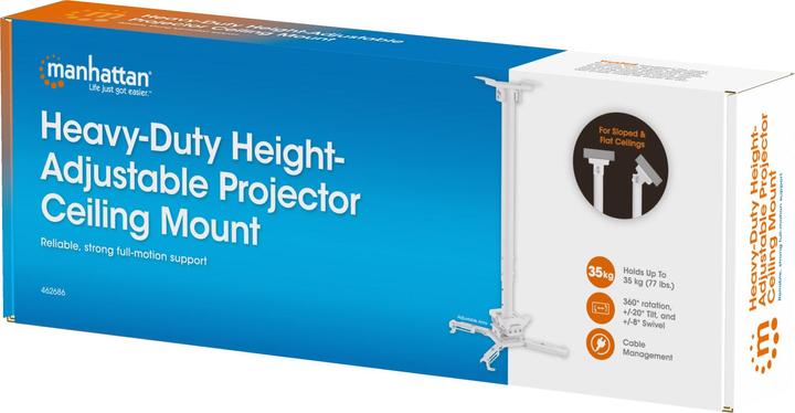 Produktbild Manhattan Höhenverstellbare Beamer-Deckenhalterung mit besonders hoher Traglast (Decke)