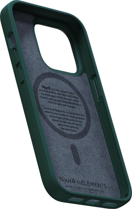 Image du produit Njord Étui rigide Salm.Leather Magsafe vert (Apple iPhone 14 Pro)
