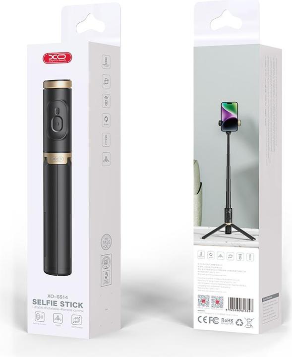 Actual product image xO selfie stick Bluetooth tripod SS14 black 72cm
