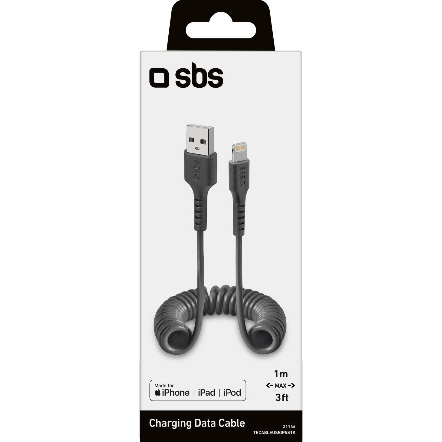 Thumbnail - SBS USB A — Lightning (1 m, USB 2.0), USB Kabel