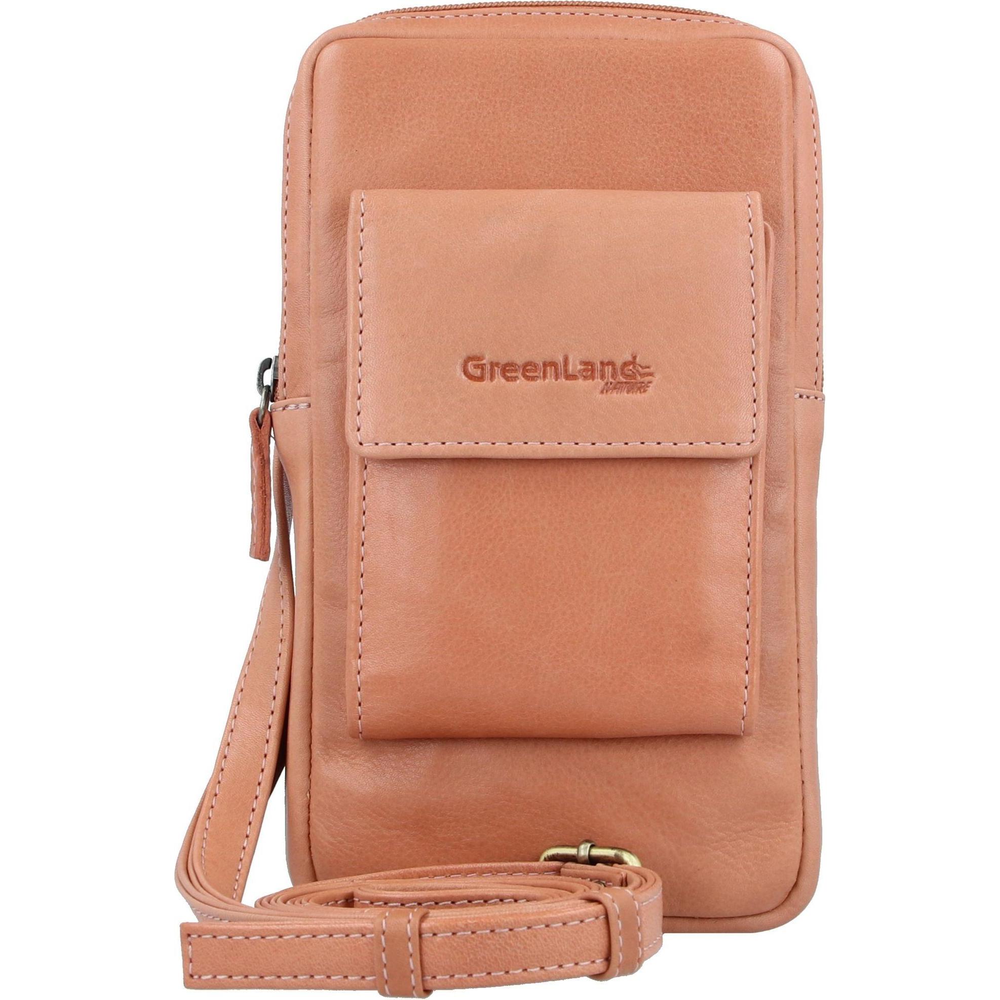 Greenland Nature, Handtasche, Nature Soft Handytasche Leder 11 cm, Pink
