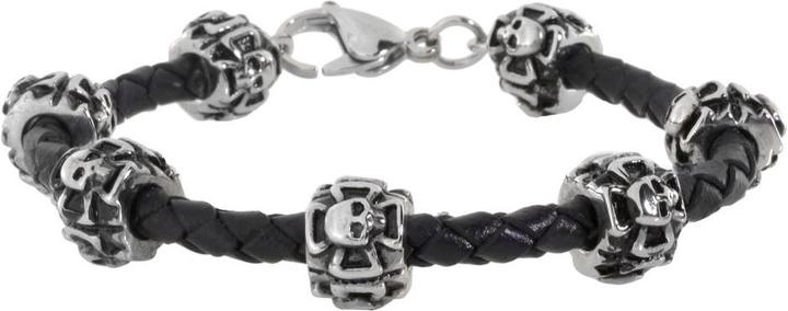 Immagine prodotto Bijouteria Bracciale (20 cm, Cuoio, Acciaio inossidabile)