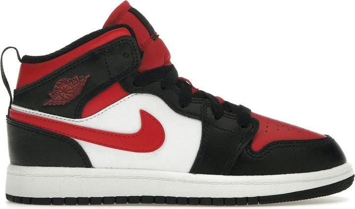 Produktbild Jordan 1 Mid Black Fire Red (PS) (29.5)