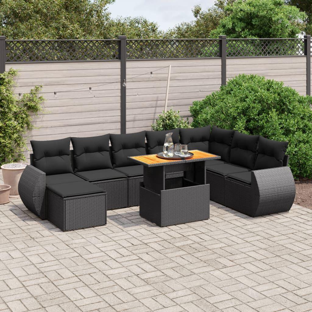 Thumbnail - VidaXL, Gartenlounge, 10-tlg. Garten-Lounge-Set mit Kissen