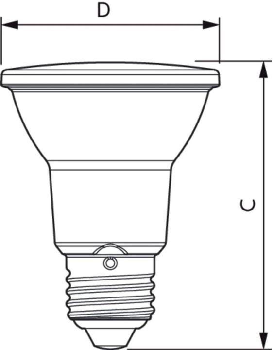 Actual product image Philips LED reflector lamp (E27, 6 W, 540 lm, 1 x, F)