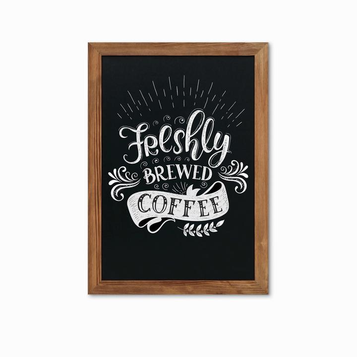 Image du produit Europel Tableau à craies avec cadre en bois, 500 x 700 mm, naturel (Tableau noir, 50 x 70 cm)