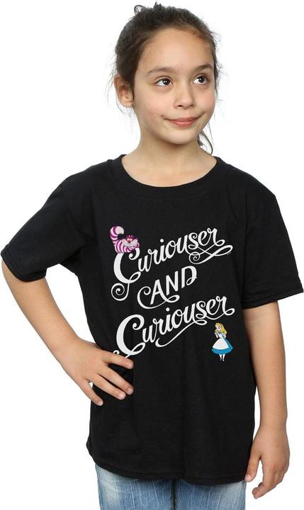 Produktbild Alice In Wonderland Curiouser And Curiouser TShirt Mädchen (128)