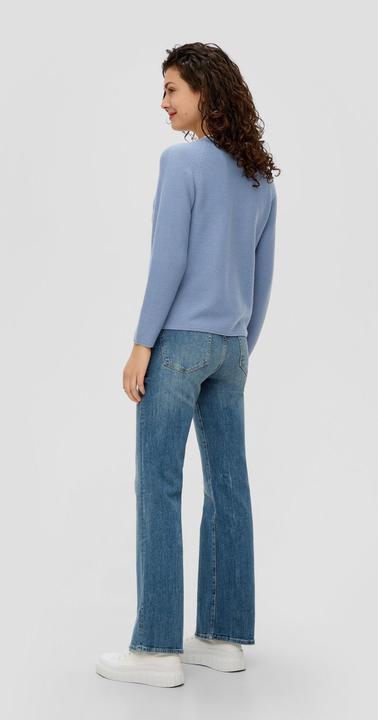 Produktbild s.Oliver Strickpullover Strickpullover mit V-Ausschnitt (36)