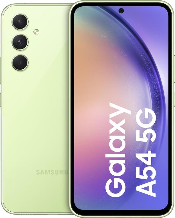 Produktbild Samsung Galaxy A54 5G (128 GB, Awesome Lime, 6.40", Dual SIM, 5G)