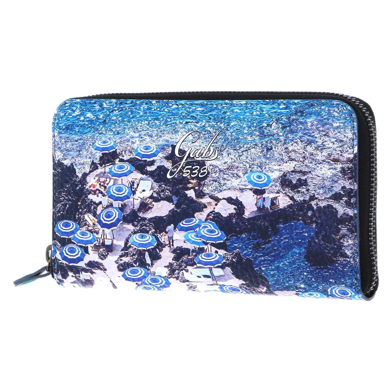 Gabs, Damen, Portemonnaie, GMONEY17 Zip Around Wallet, Blau