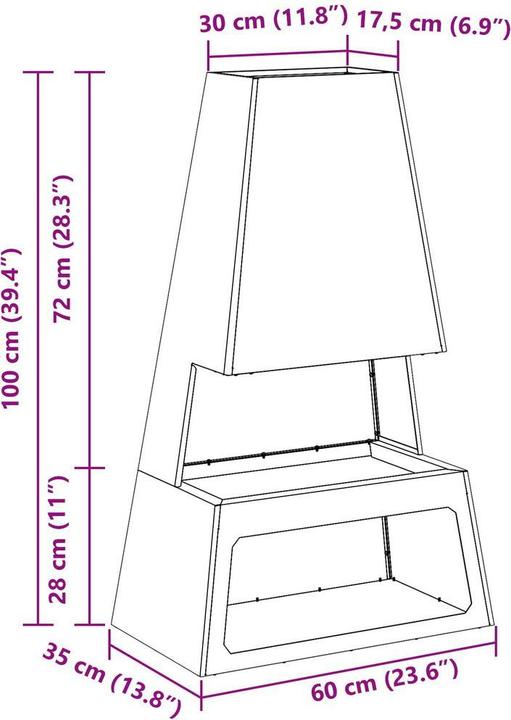 Immagine prodotto vidaXL Outdoor Feuerplatz (35 cm)