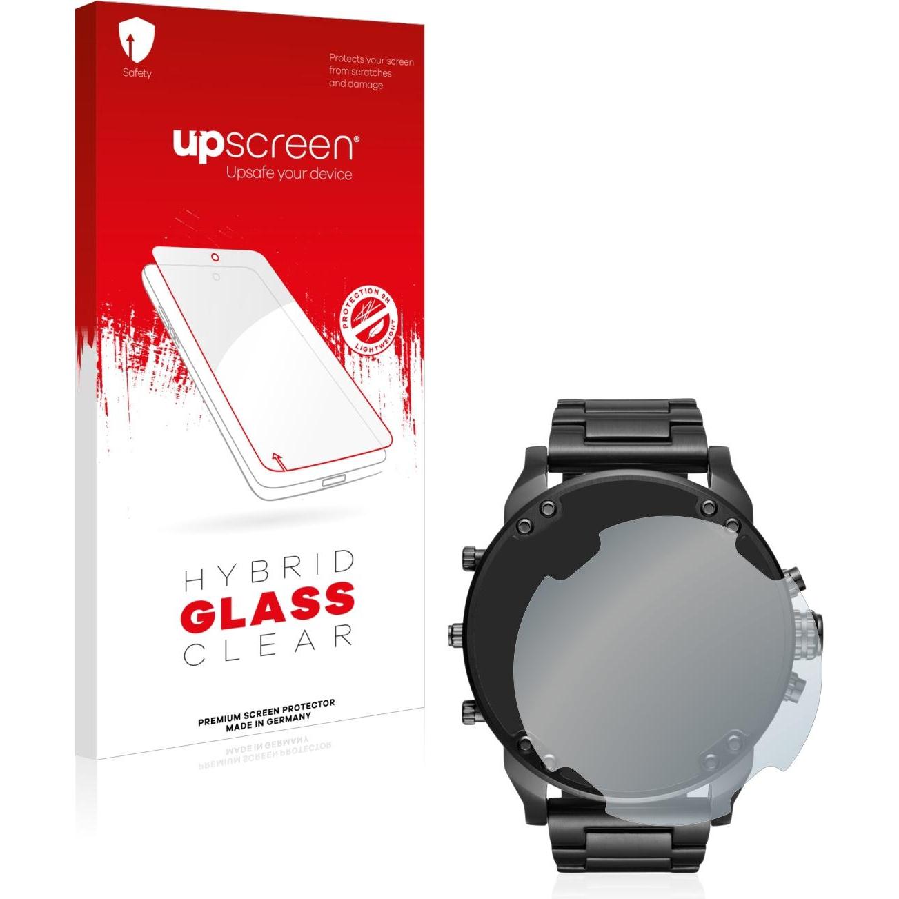 upscreen Scratch Shield Panzerglasfolie, Smartwatch Schutzfolie, Transparent