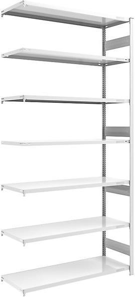 Image du produit Hofe Rayonnage emboîtable pour charges lourdes, gris, double face