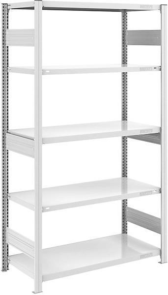 Image du produit Hofe Rayonnage emboîtable pour charges lourdes, gris, double face