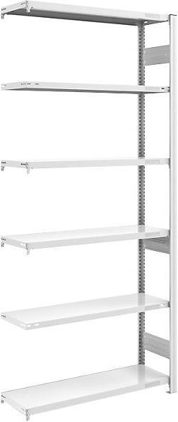 Actual product image Hofe Heavy duty boltless shelving, gray, double sided