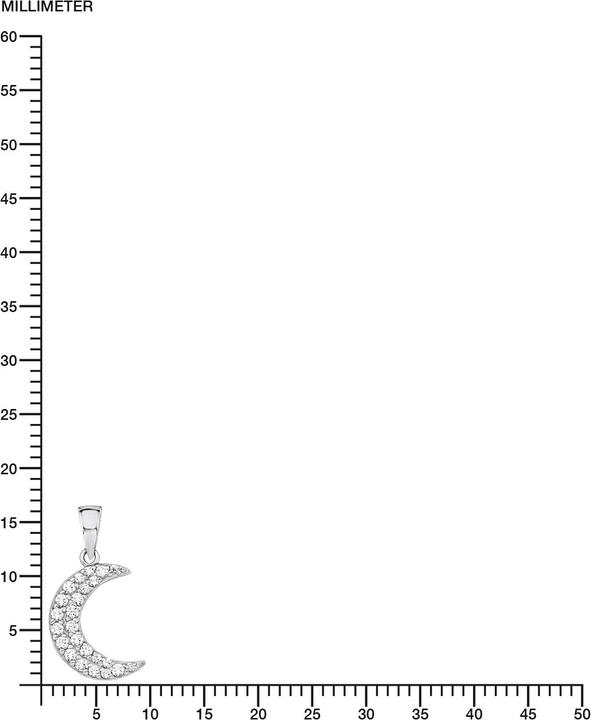 Actual product image Amor Moon (Zirconia, Silver)