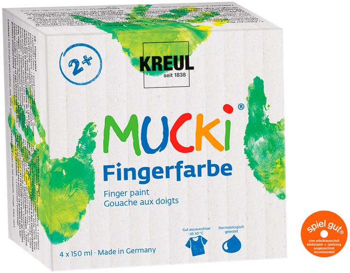 Kreul Finger paints (Yellow, Red, Blue, Green, 150 ml)