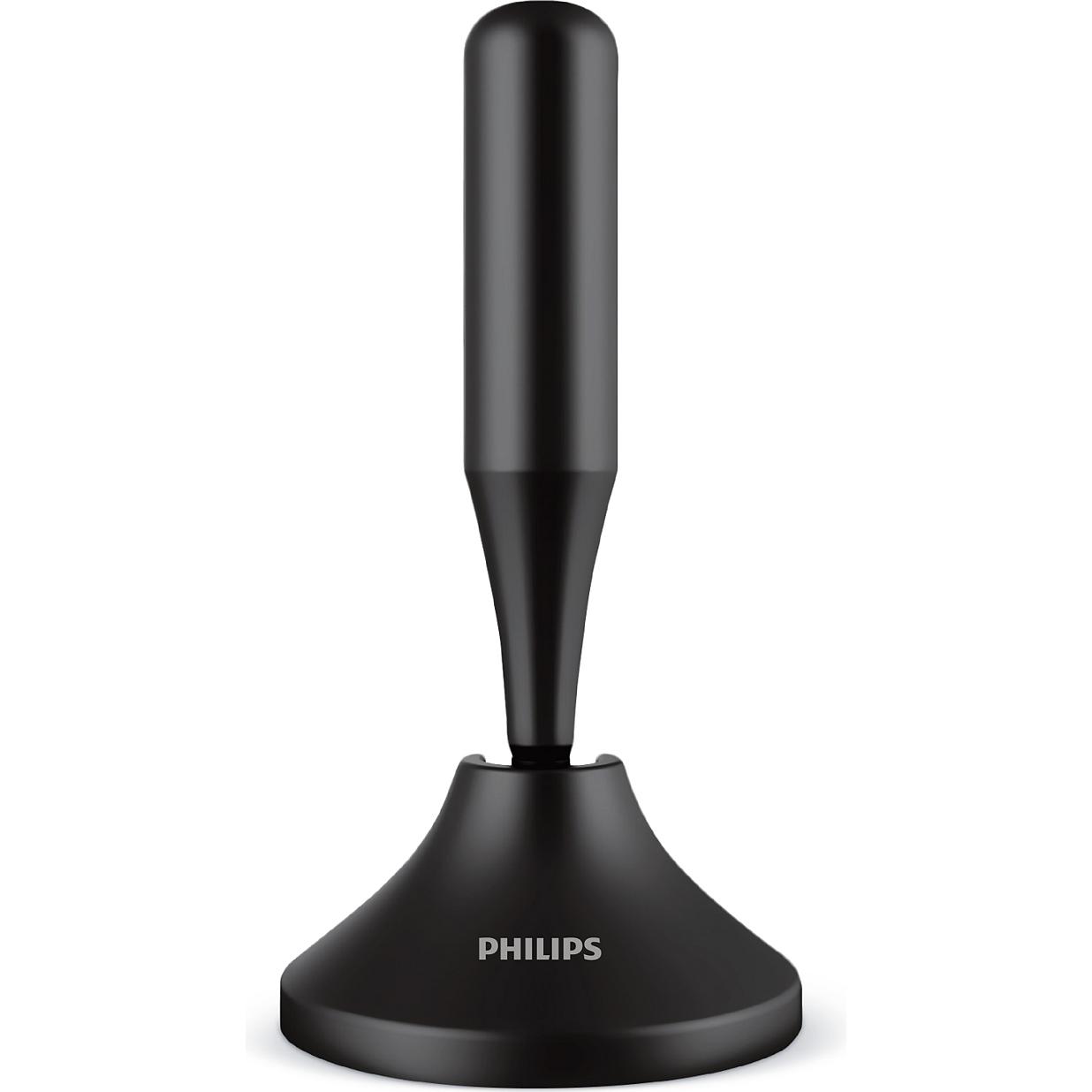 Philips Antenna TV digitale da interno/esterno SDV5300/12 (Antenna interna, DAB/ DAB+), Parabola + Antenna, Nero