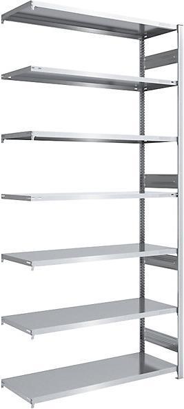 Actual product image Hofe Heavy duty boltless shelving, galvanized, both sides