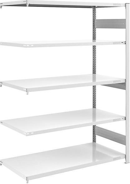 Image du produit Hofe Rayonnage emboîtable pour charges lourdes, gris, double face