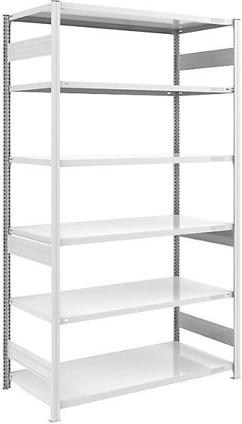 Image du produit Hofe Rayonnage emboîtable pour charges lourdes, gris, double face