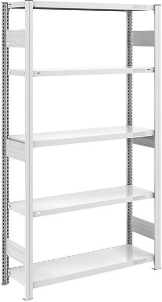 Image du produit Hofe Rayonnage emboîtable pour charges lourdes, gris, double face