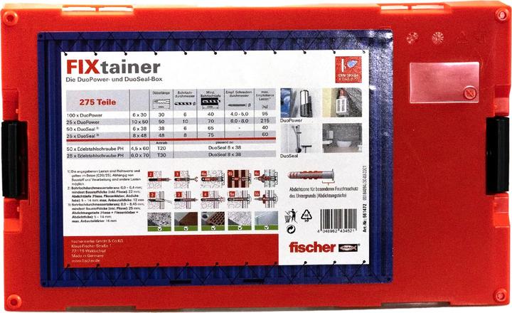 Image du produit Fischer L-Boxx mini DuoPower DuoSeal + S (275 pcs)