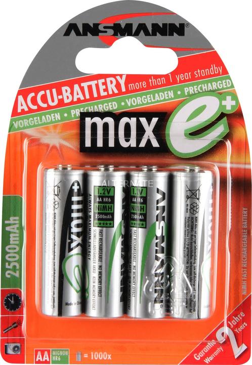 Productafbeelding Ansmann AA (4 Pcs., AA, 2500 mAh)