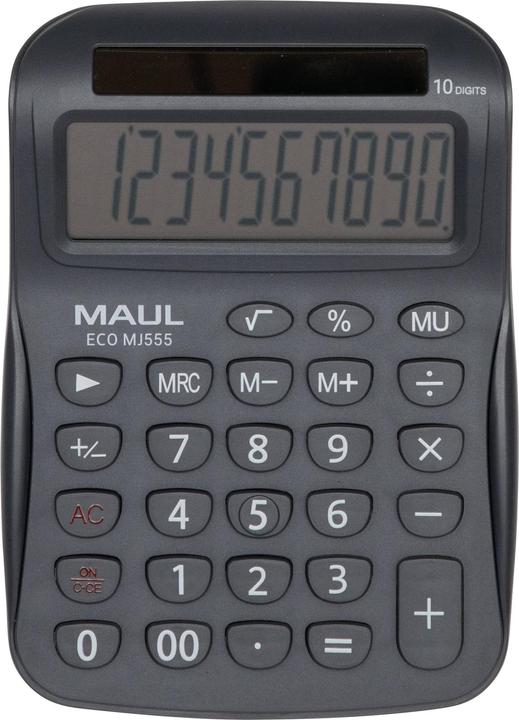 Productafbeelding Maul Tafelrekenmachine Solar ECO MJ 555 grijs (Zonnecellen)