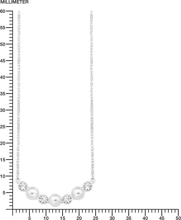 Image du produit Amor Perles (Zircone, Perle d'eau douce, Argent)