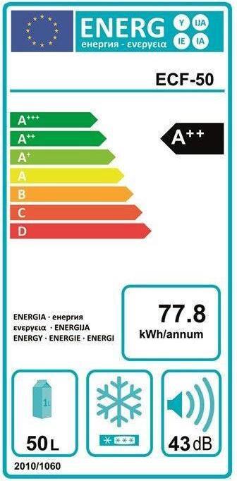 Energie-Label Outwell Deep Cool (50 l)