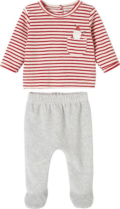 Actual product image Vertbaudet Christmas velvet baby pyjamas (Winter, Autumn)