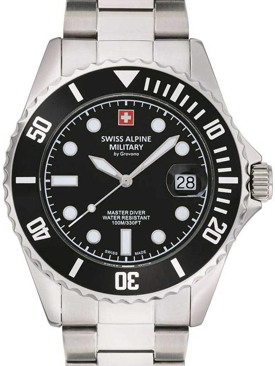 Actual product image Swiss Alpine Military 7053.1137 Diver Watch 42mm 10ATM (Diving watch, 42 mm)