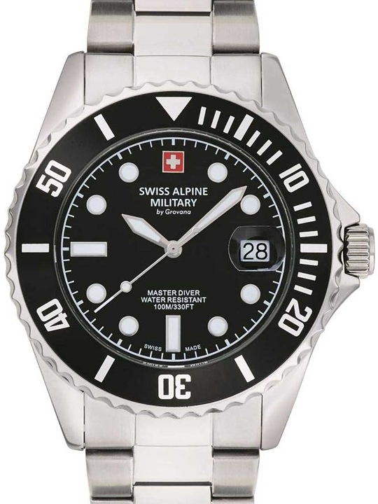 Swiss Alpine Military 7053.1137 Taucheruhr 42mm 10ATM (Taucheruhr, 42 mm)