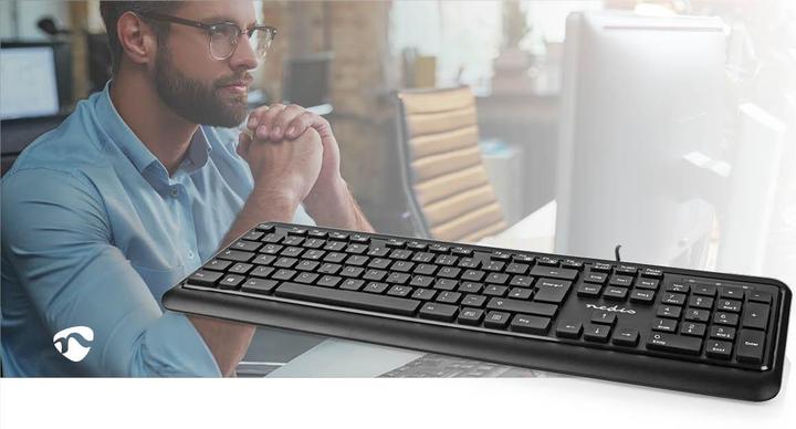 Produktbild Nedis Kabelgebundenes Keyboard | USB-A | Multimedia | QWERTZ | DE-Layout | Numerische Tastatur (Deutschland, Kabelgebunden)