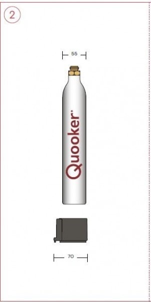 Actual product image Quooker - CUBE CO2-Zylinder (4 Stück)