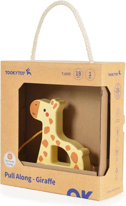 Actual product image Tooky Toy Jouet à tirer Animal en bois
