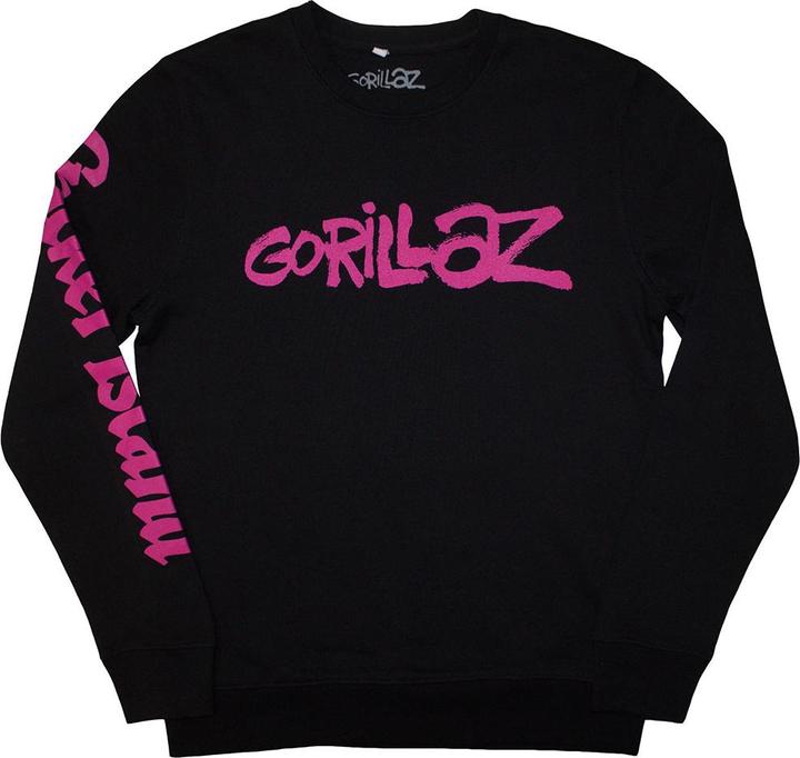 Immagine prodotto Gorillaz Craker Island Pazuzu Spiral Felpa Stampa sul Retro e sulle Maniche Adulto Unisex (S)