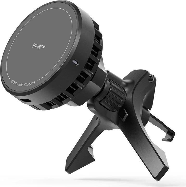 Actual product image Ringke - Car Holder with Wireless Charging Peltier - Magnetic, Qi2, for Air Vent, 25W - Black