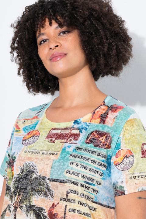 Actual product image Angel of Style T-Shirt, A-Linie, Palmen-Muster (50)