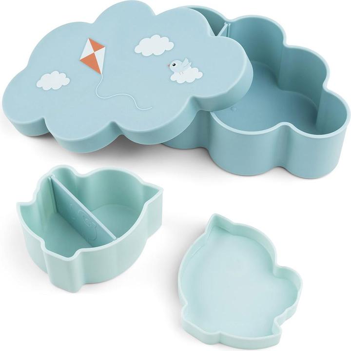Produktbild Done by Deer Lunch & Snackbox mit Strohhalmflasche Playground blau