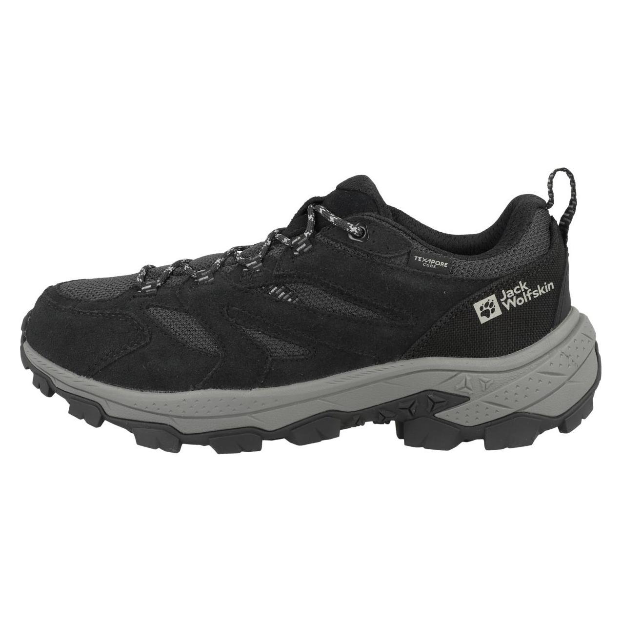 Jack Wolfskin, Herren, Wanderschuhe, Vojo Tour Texapore Low (45.5), Schwarz
