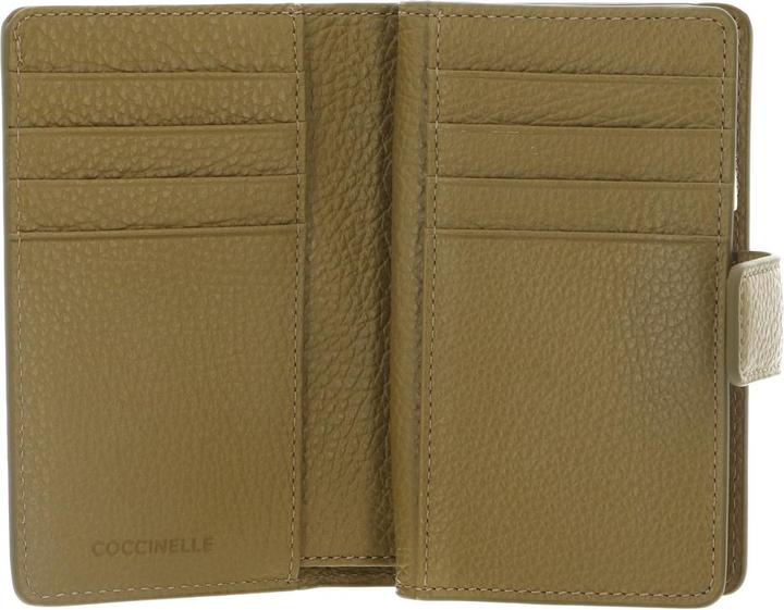Actual product image Coccinelle Metallic Soft Mini Wallet Grained Leather